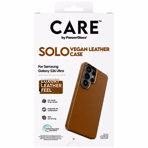 CARE by PanzerGlass Solo Qi suojakuori Samsung Galaxy S26 Ultra ruskea