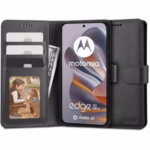 Tech-Protect Wallet Suojakuori Motorola Edge 50 Neo:lle - musta