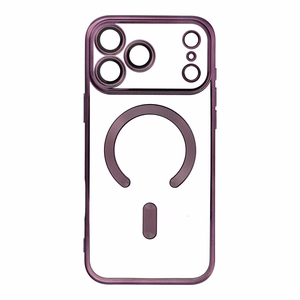 Suojakuori iPhone 17 PRO MAX:lle Electro Mag Cover yhteensopiva MagSafen kanssa violetti