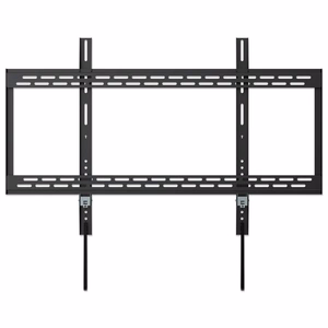 Manhattan kiinteä seinäkiinnike TV:lle ja näytöille, 60"–100", VESA 200x200–900x600 mm, maks. 50 kg, musta