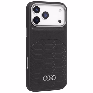Audi GT Synteettinen Nahkainen MagSafe Suojakuori iPhone 17 Pro Max:lle - Musta