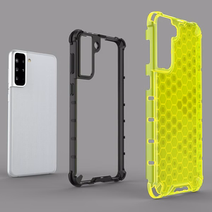 Honeycomb tapauksessa panssaroitu suojus geelirunko Samsung Galaxy S22 + (S22 Plus) sininen