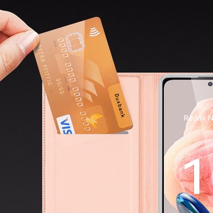 Dux Ducis Skin Pro Suojakuori Xiaomi Redmi Note 12:lle läppäkansi kortti Lompakko jalusta sininen