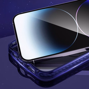 Kingxbar PQY Ice Crystal Series magneettinen kotelo iPhone 14 Pro MagSafe harmaa