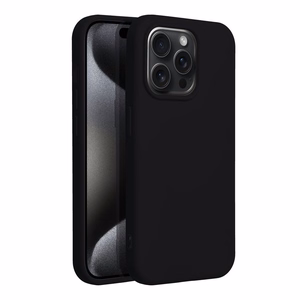 Silikonikuori IPHONE 15 Pro - musta