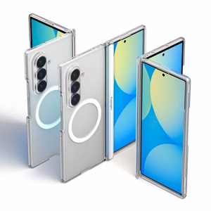Spigen Ultra Hybrid Pro MagSafe suojakuori Samsung Galaxy Z Fold8 Ultra -puhelimelle – läpinäkyvä ja valkoinen