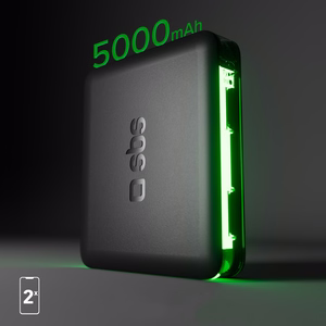 Powerbank SBS NanoTube 5000 mAh High-Density - musta