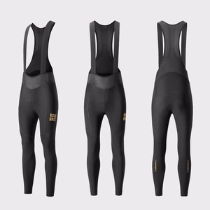 Rockbros YDCK012-1 Long Fleece Bib Tights with Pad Size XXL - Black