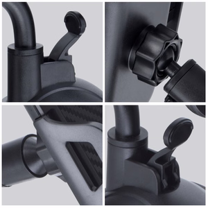 Auton puhelimen pidike Forcell F-Grip Carbon Bracket varsi 17cm tuulilasin kiinnitykseen musta