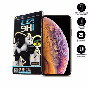 Tempered Glass X-ONE - for iPhone Xs/11 Pro 3D Full Cover black