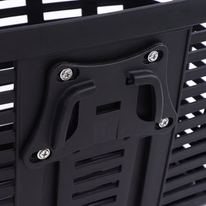 Wozinsky WKR-PK plastic handlebar bicycle basket - black
