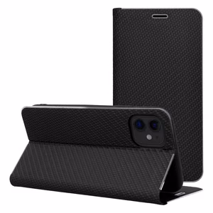 Läppäsuojakuori iPhone 17:lle Luna Book Carbon musta