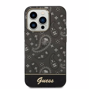 Guess Bandana Paisley Suojakuori iPhone 14 Pro Max 6.7":lle - Musta