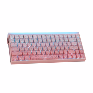 HERO84 HE PINK+Gradient+Contour Dragon King RGB AULA gasket näppäimistö