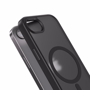 Crong Hybrid Frost MAG Cover MagSafe suojakuori iPhone 17e / 16e -laitteelle, musta