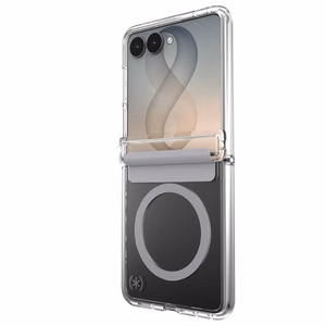 Speck Presidio Perfect-Clear Magnet – MagSafe-suojakuori Samsung Galaxy Z Flip 8:lle (läpinäkyvä)