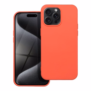 Silikoninen Suojakuori iPhone 15 PRO MAX:lle persikka