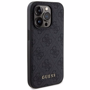 Guess 4G Metal Logo kotelo iPhone 14 Pro Max + 5000mAh MagSafe varavirtalähde - musta