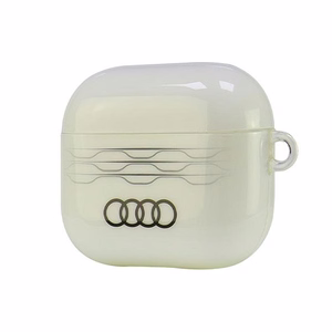 Audi IML Geometric Pattern AirPods 3 Suojakuori - valkoinen