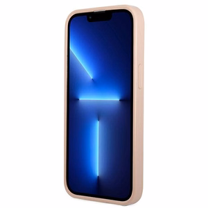 Guess GUHCP13MPSATPP iPhone 13 6.1 "pink / pink hardcase SaffianoTriangle Logo Cardslot