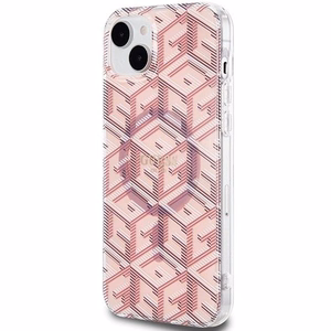 Guess IML GCube MagSafe case for iPhone 15 / 14 / 13 - pink