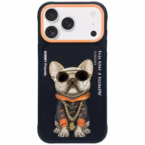 NIMMY GLASSES COOL DOG -suojakuori iPhone 17 Pro:lle musta