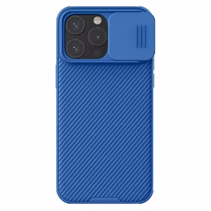 Nillkin CamShield Pro PC+TPU Suojakuori iPhone 15 Pro Max:lle sininen