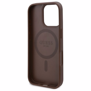 Guess GUHMP16XP4ROPEMCW iPhone 16 Pro Max 6.9" Ruskea/Ruskea Kova Suojakuori 4G Flowers Print MagSafe