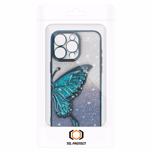 Tel Protect Butterfly Water Suojakuori iPhone 17 Pro:lle sininen