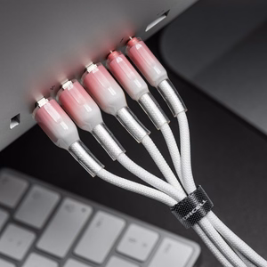 FORCELL F-ENERGY C352 kaapeli USB A - Type C QC4.0 3A 66W liukuväri 1 m valkoinen