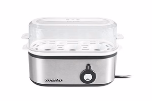 Mesko MS 4485 – munankeitin, 3 munaa, 210 W, musta/hopea