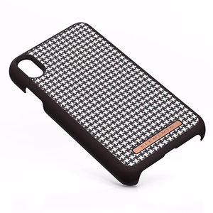 Nordic Elements Saeson Idun Pattern 2 suojakuori laitteelle iPhone XS Max, tummanruskea