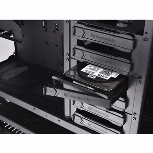 Thermaltake View 91 TG RGB -tietokonekotelo, Ultra Tower, musta