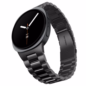 Spigen Modern Fit Band 316L -ranneke mallille Samsung Galaxy Watch 40/44/46 mm – musta