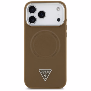 Guess Triangle Logo MagSafe -suojakuori iPhone 17 Pro - ruskea