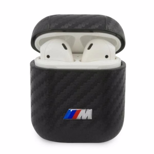 BMW PU Carbon M Collection -suojakuori AirPods 1/2 -malleille, musta