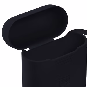 3mk Silikoninen AirPods-suojakuori Apple AirPods 2:lle - musta