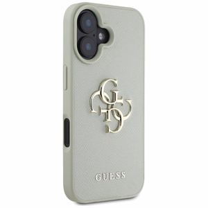 Guess Grained Big 4G Logo Small Classic Logo suojakuori iPhone 16:lle - vihreä
