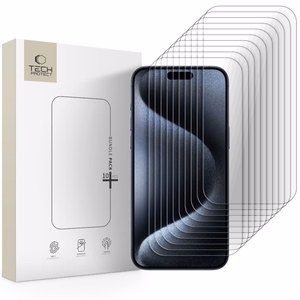 Tech-Protect Karkaistu lasi 10-pack iPhone 15 Pro Max:lle