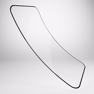 Puro Flexible Glass D3O Hybrid Glass with Black Frame for iPhone 16 Plus / iPhone 15 Pro Max / iPhone 15 Plus