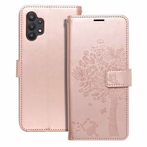 MEZZO Book case for Samsung A32 5G tree rose gold