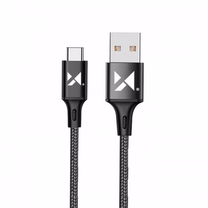 USB-kaapeli Wozinsky WUC-C1B musta Type-C 100cm