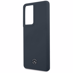 Mercedes Silikoni Line kotelo Samsung Galaxy S21 Ultra - sininen