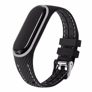 Elastomeerinen hihna LIFESTYLE Xiaomi Mi Band 5 / 6:lle musta (03)