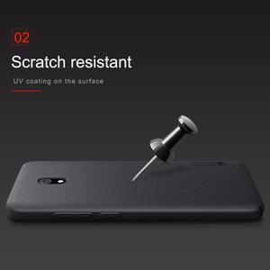 Nillkin Super Frosted Shield Suojakuori Xiaomi Redmi 8A:lle - musta