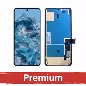 LCD Display Compatible with Google Pixel 8 Pro black with Frame OEM