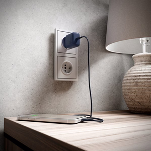 Puro ICON USB-C - USB-C -kaapeli 1,5 m - laivastonsininen