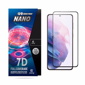 Crong 7D Nano Flexible Glass 9H hybridinäytönsuoja laitteelle Samsung Galaxy S21