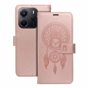 MEZZO Book Suojakuori XIAOMI Redmi Note 15 PRO 5G:lle dreamcatcher rose gold