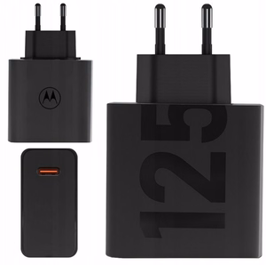 Motorola alkuperäinen laturi Type-C 125 W MC-1259 musta, bulk